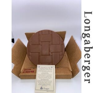 LONGABERGER Basket Brick Button basket POTTERY